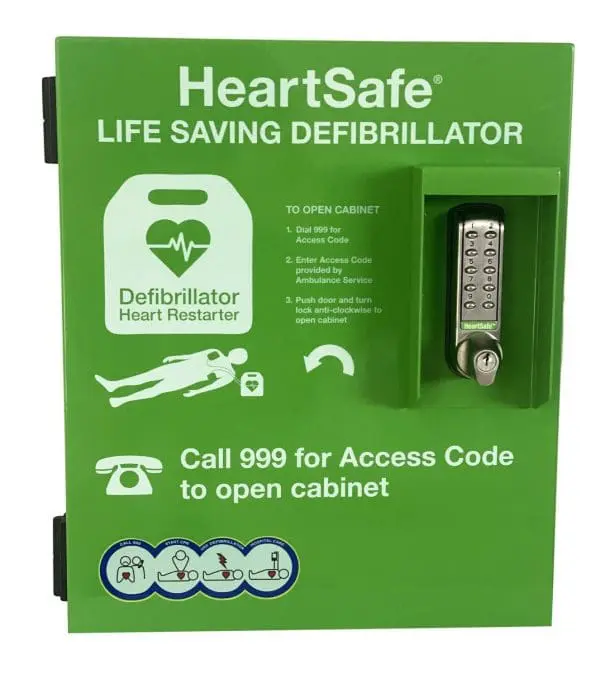HeartSafe Defibrillator Case with key code lock