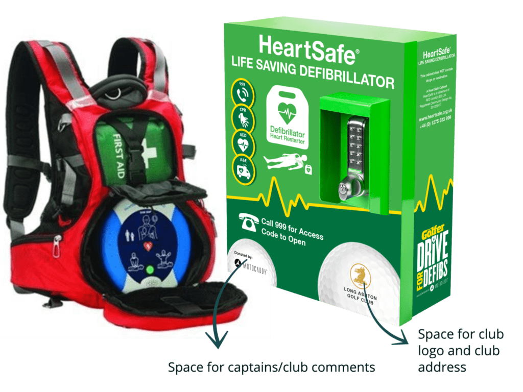 External Defibrillator and Portable Rucksack